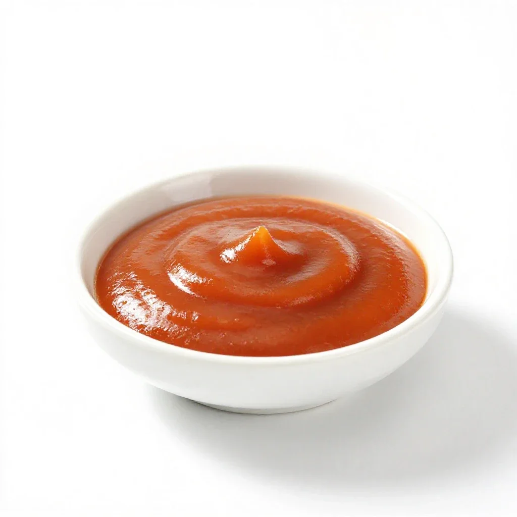 Hard sauce isolated on a white background