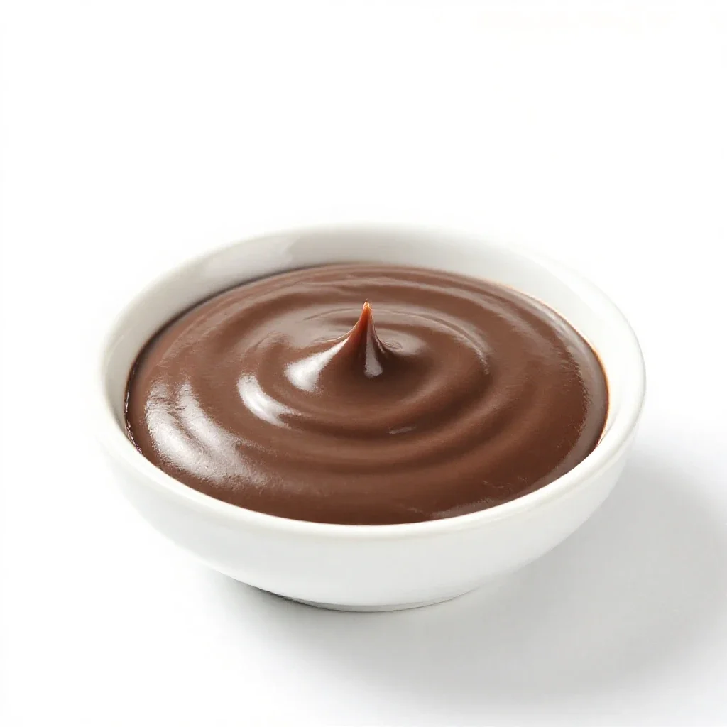 Hot-fudge sauce isolated on a white background