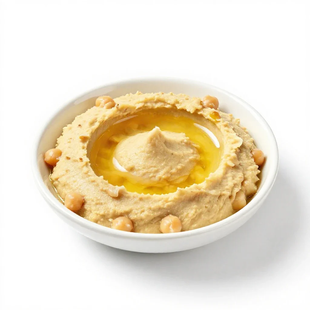 Hummus isolated on a white background