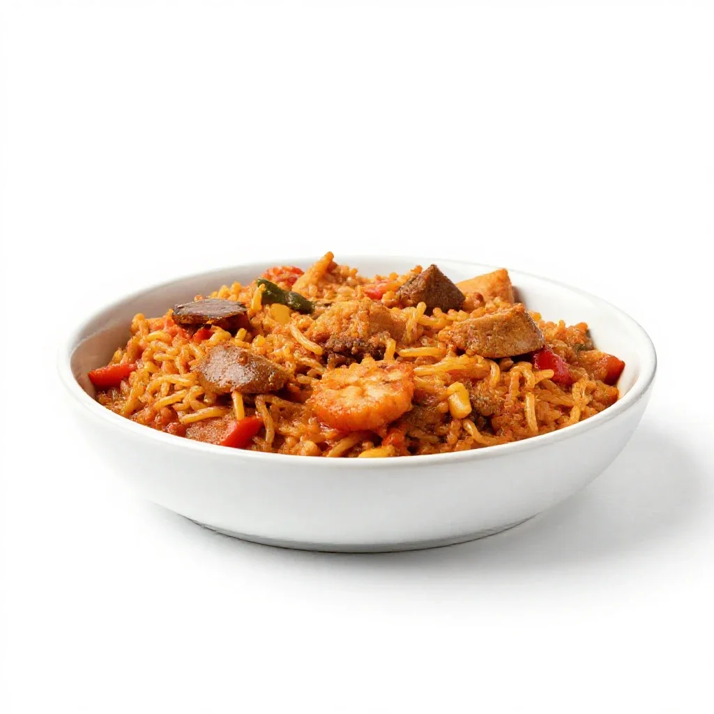 Jambalaya isolated on a white background