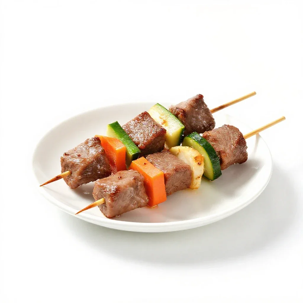 Kabob isolated on a white background