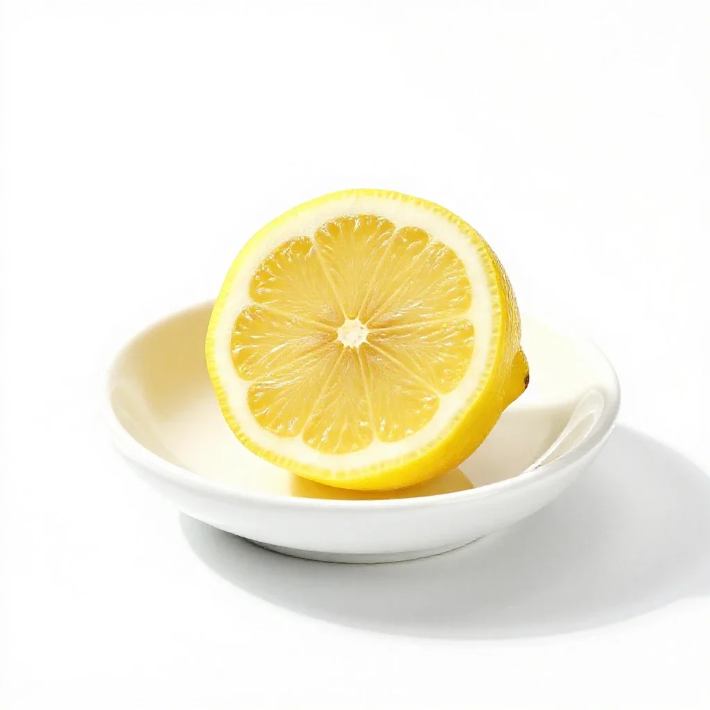 Lemon extract isolated on a white background