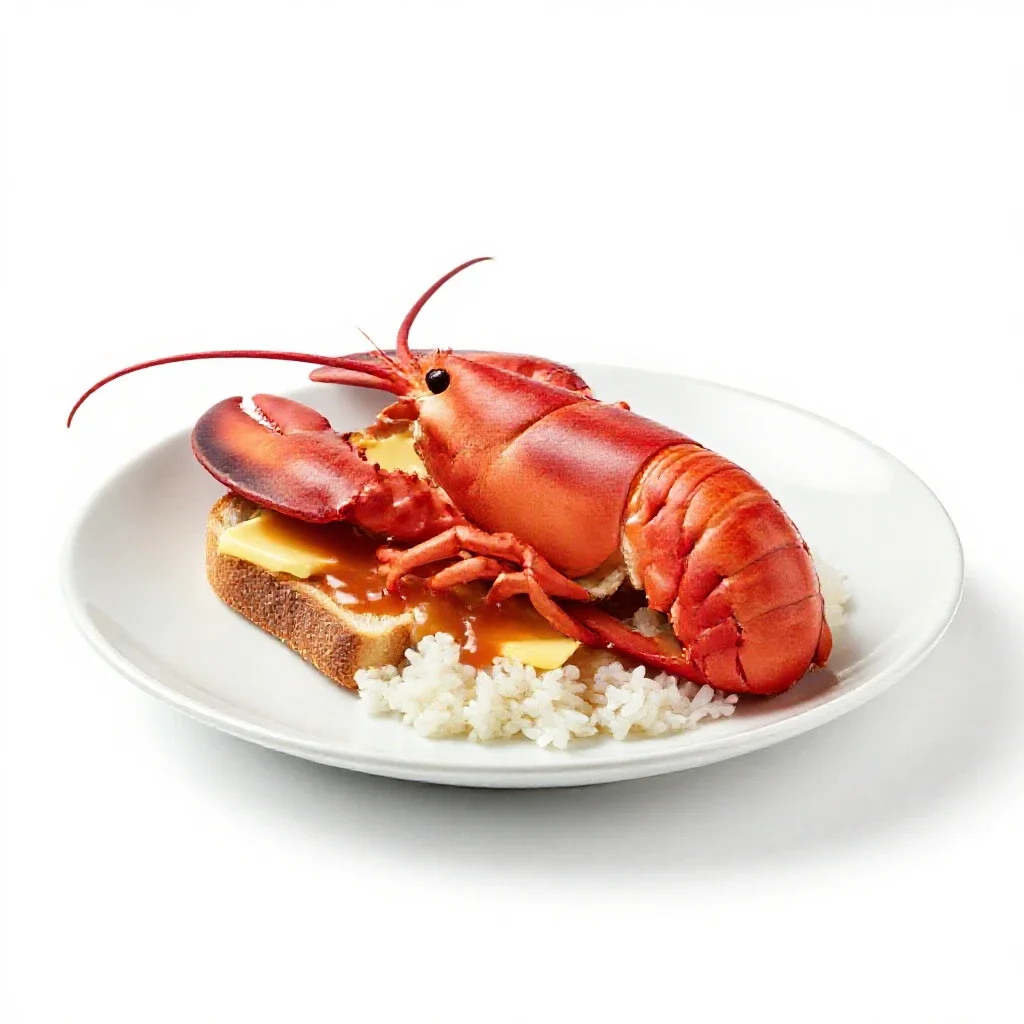 Lobster Newburg isolated on a white background