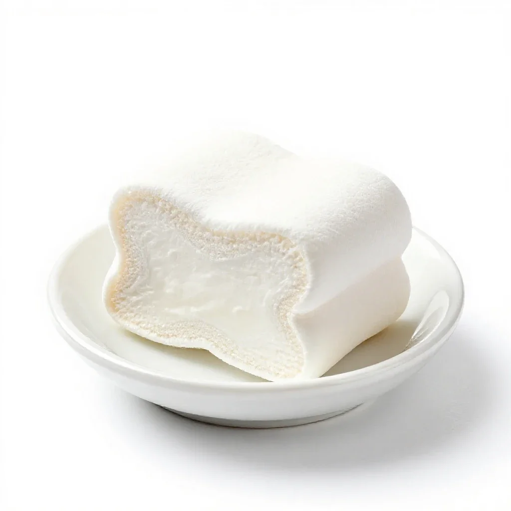 Marshmallow fluff isolated on a white background