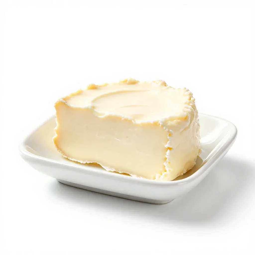 Mascarpone isolated on a white background