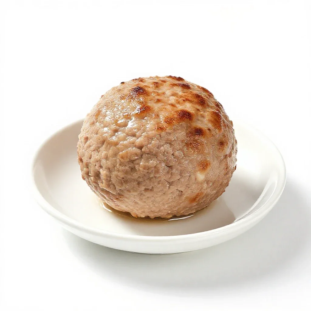 Meatball isolated on a white background