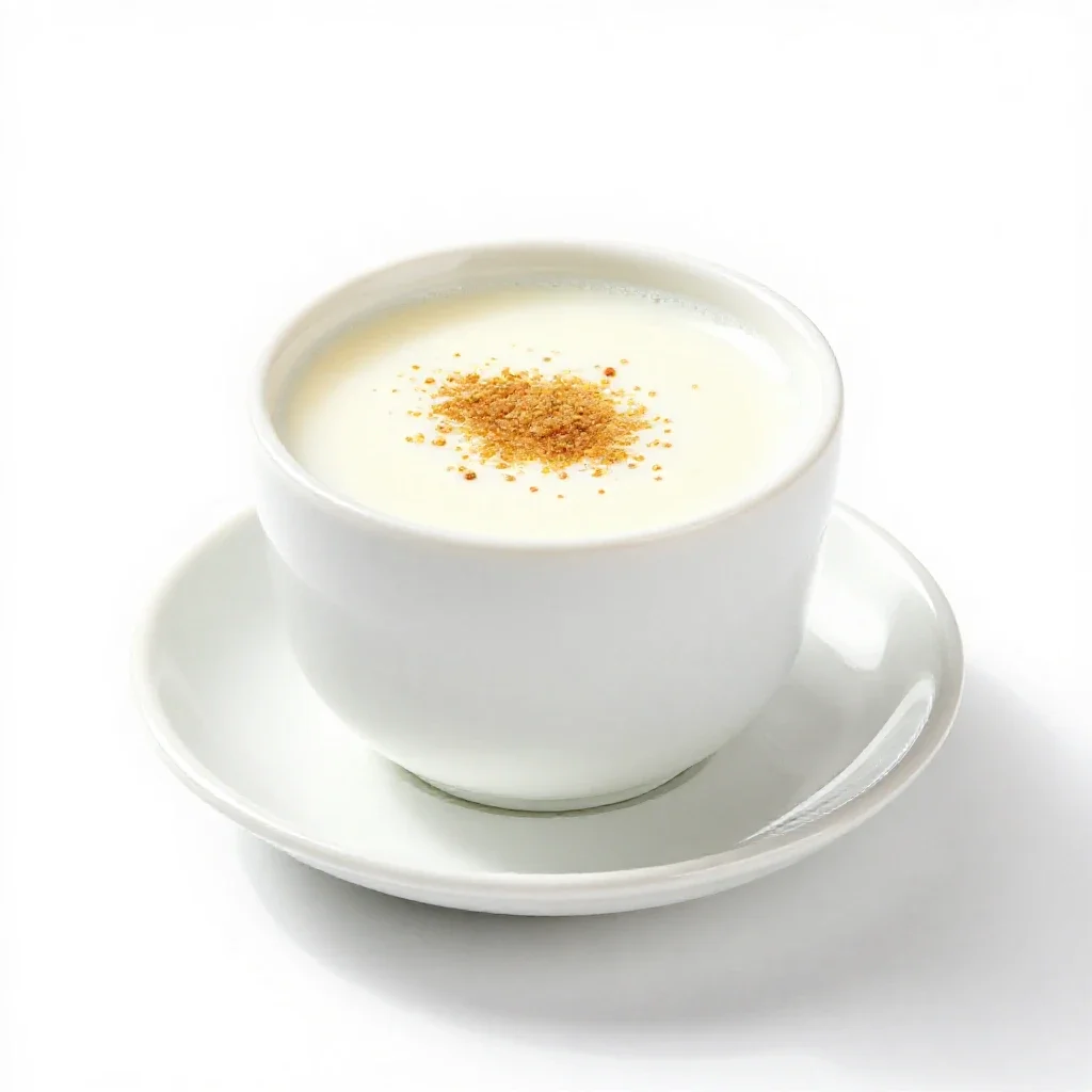 Milk punch isolated on a white background