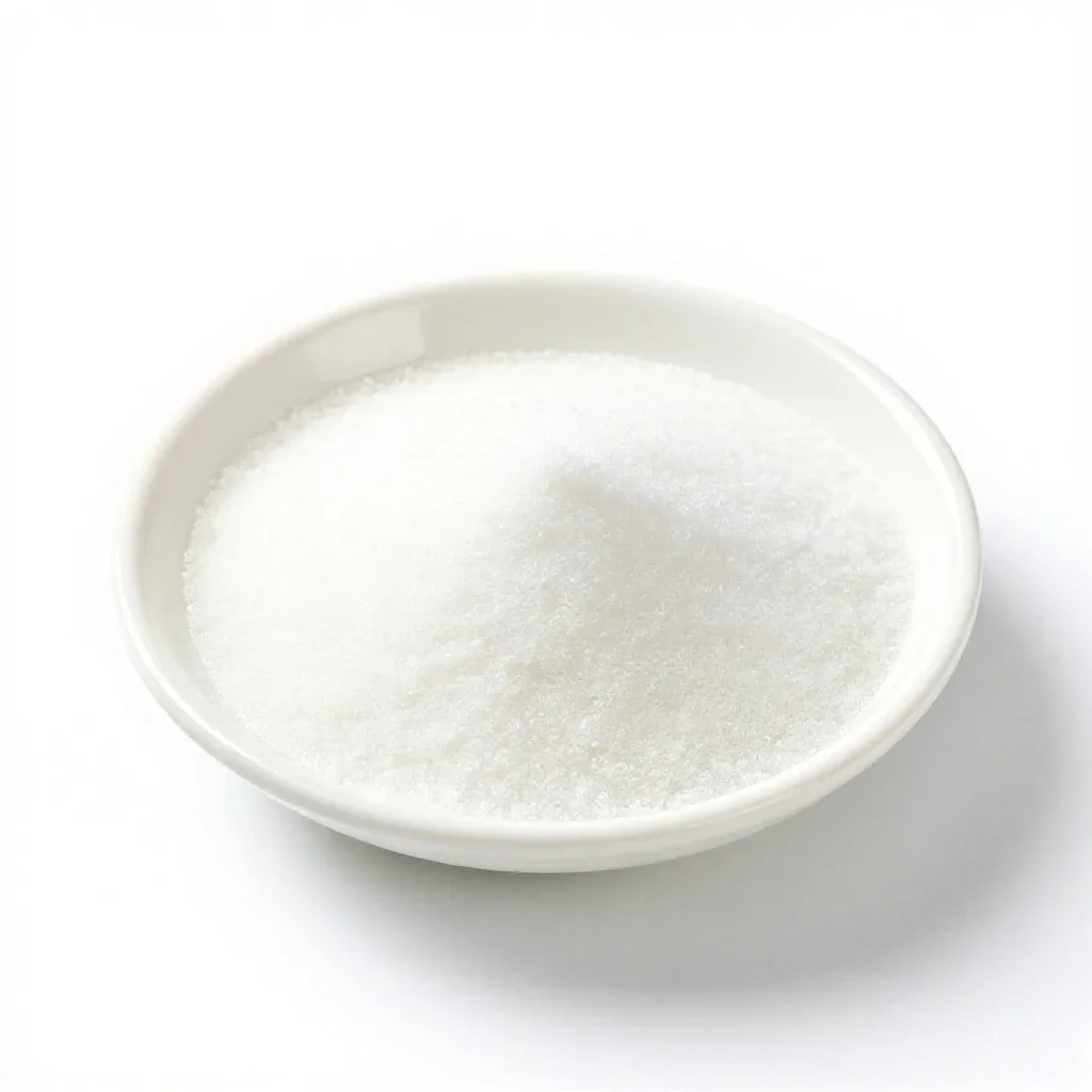 Monosodium glutamate isolated on a white background