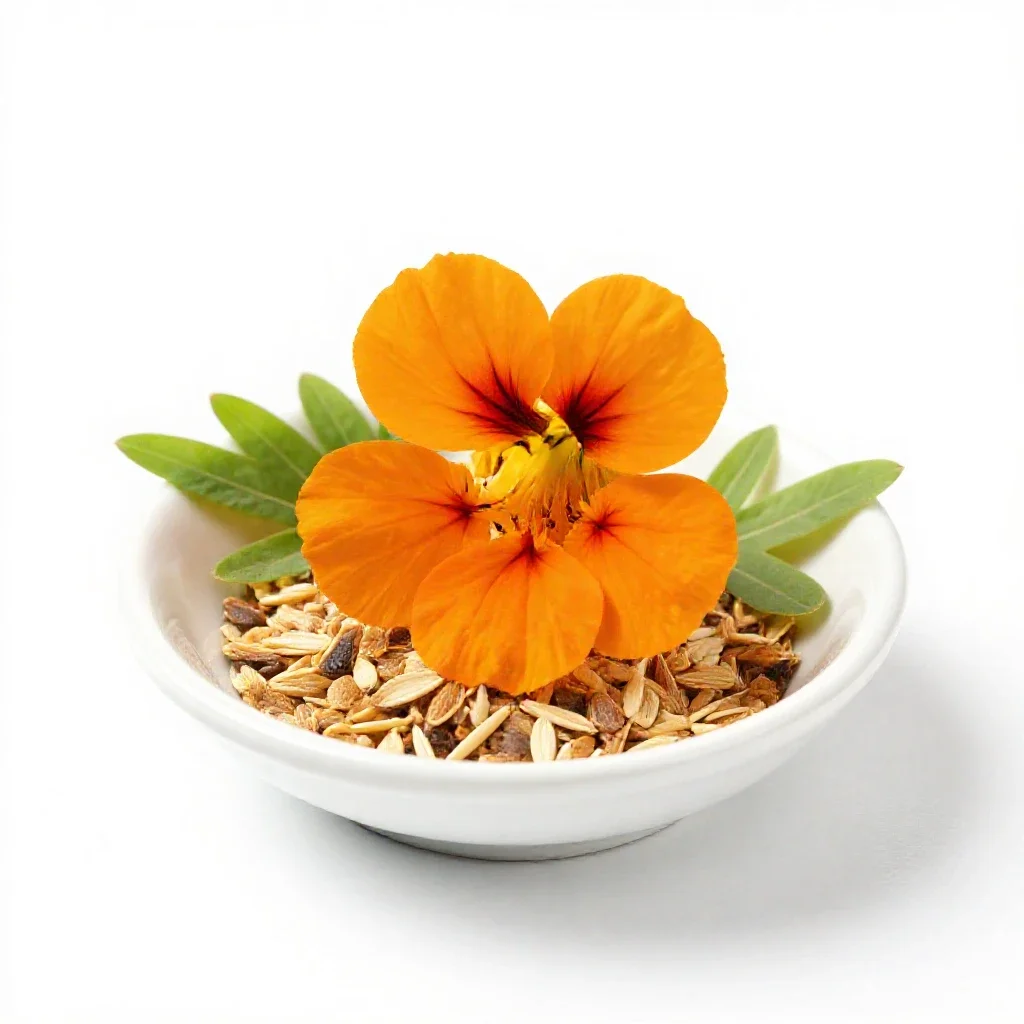 Nasturtium isolated on a white background