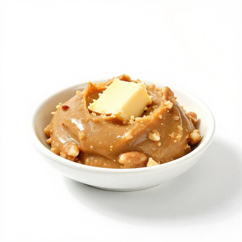 Nut butter isolated on a white background