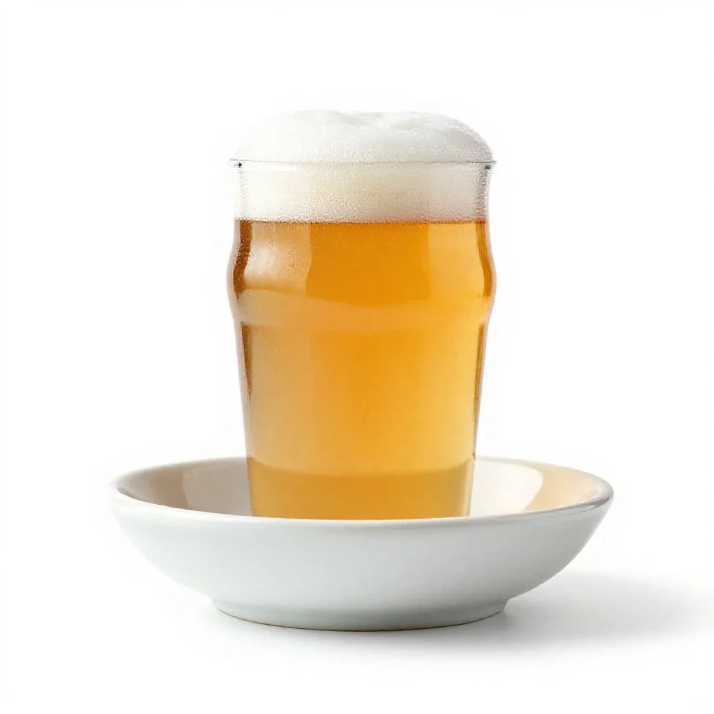 Pale ale isolated on a white background