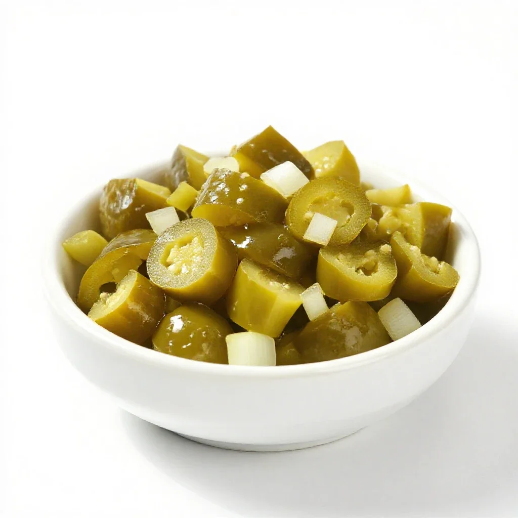 Piccalilli isolated on a white background