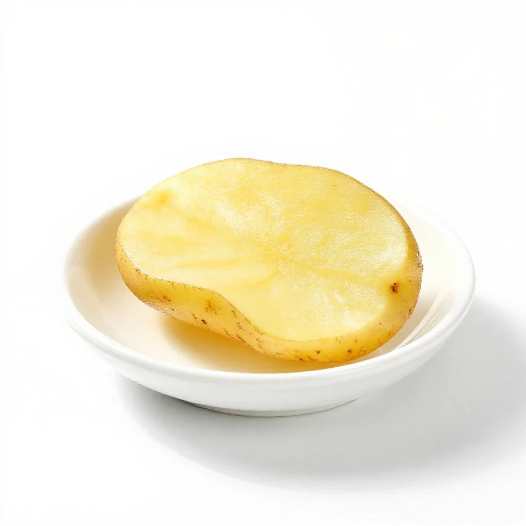 Potato skin isolated on a white background