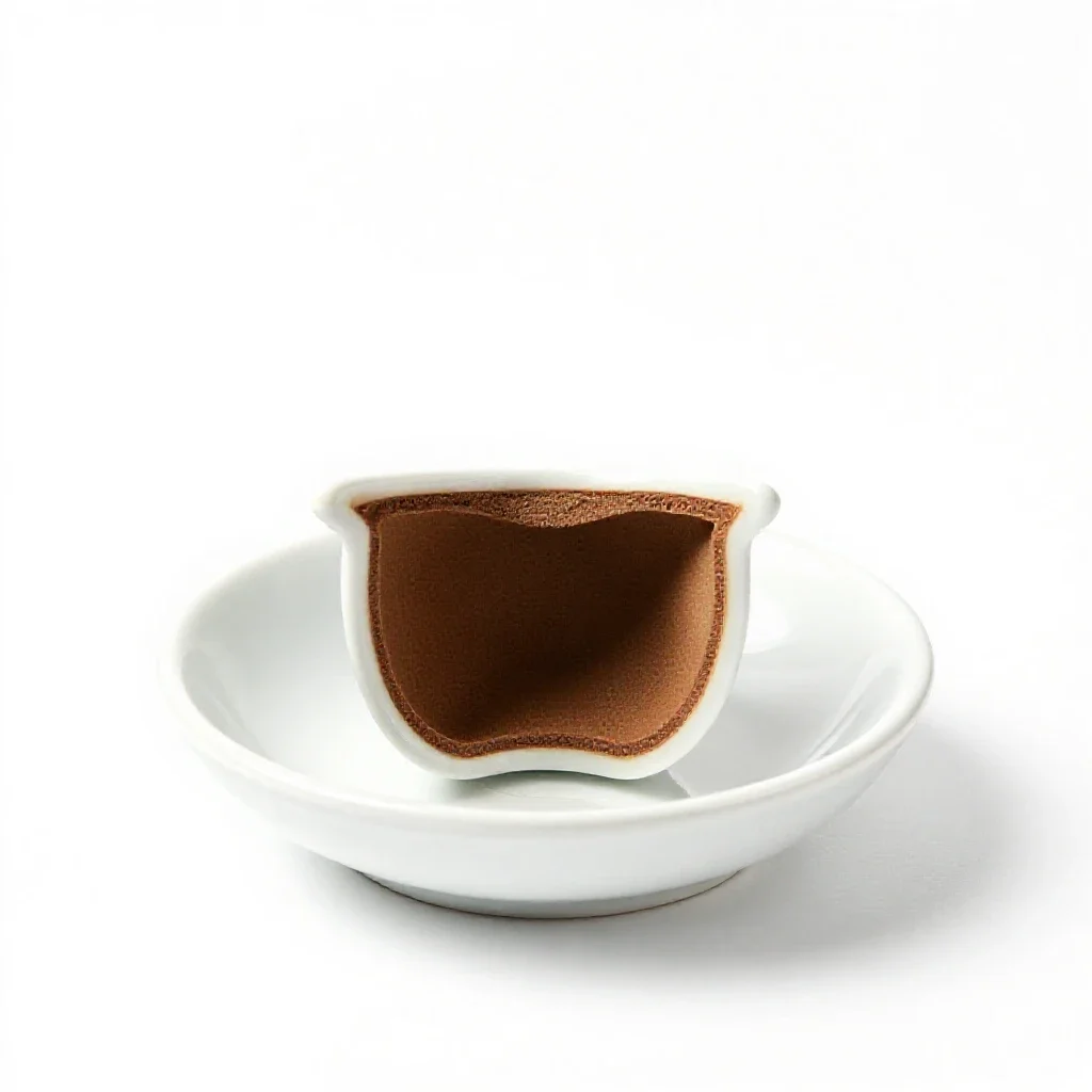 Pousse-cafe isolated on a white background