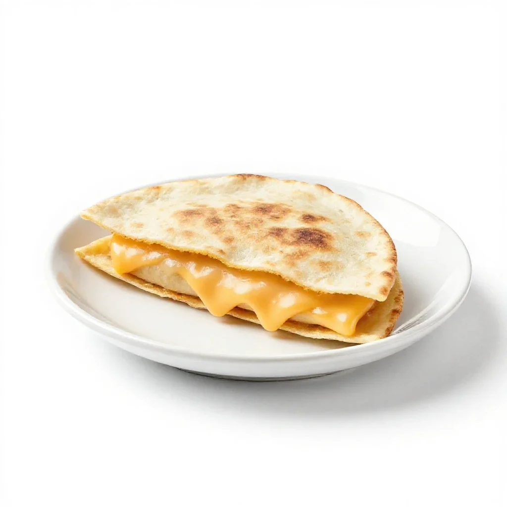 Quesadilla isolated on a white background