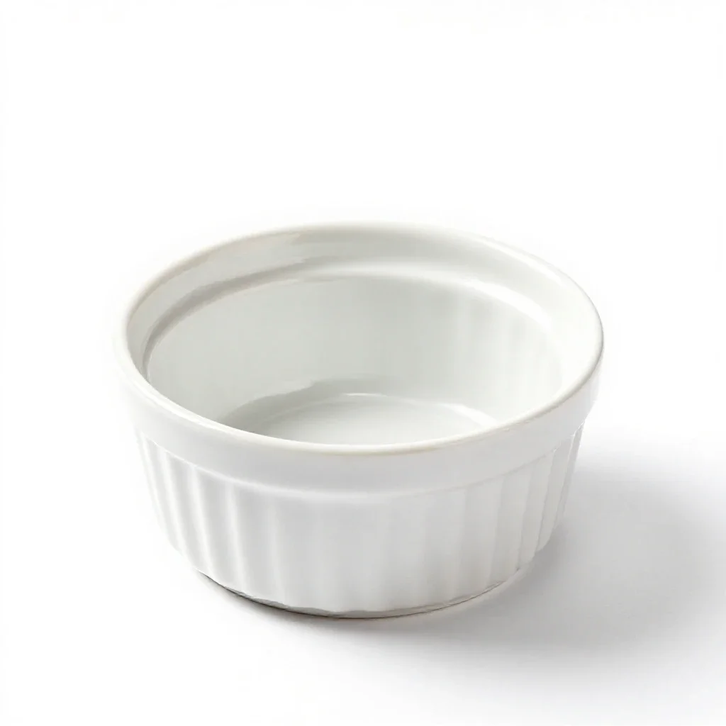 Ramekin isolated on a white background