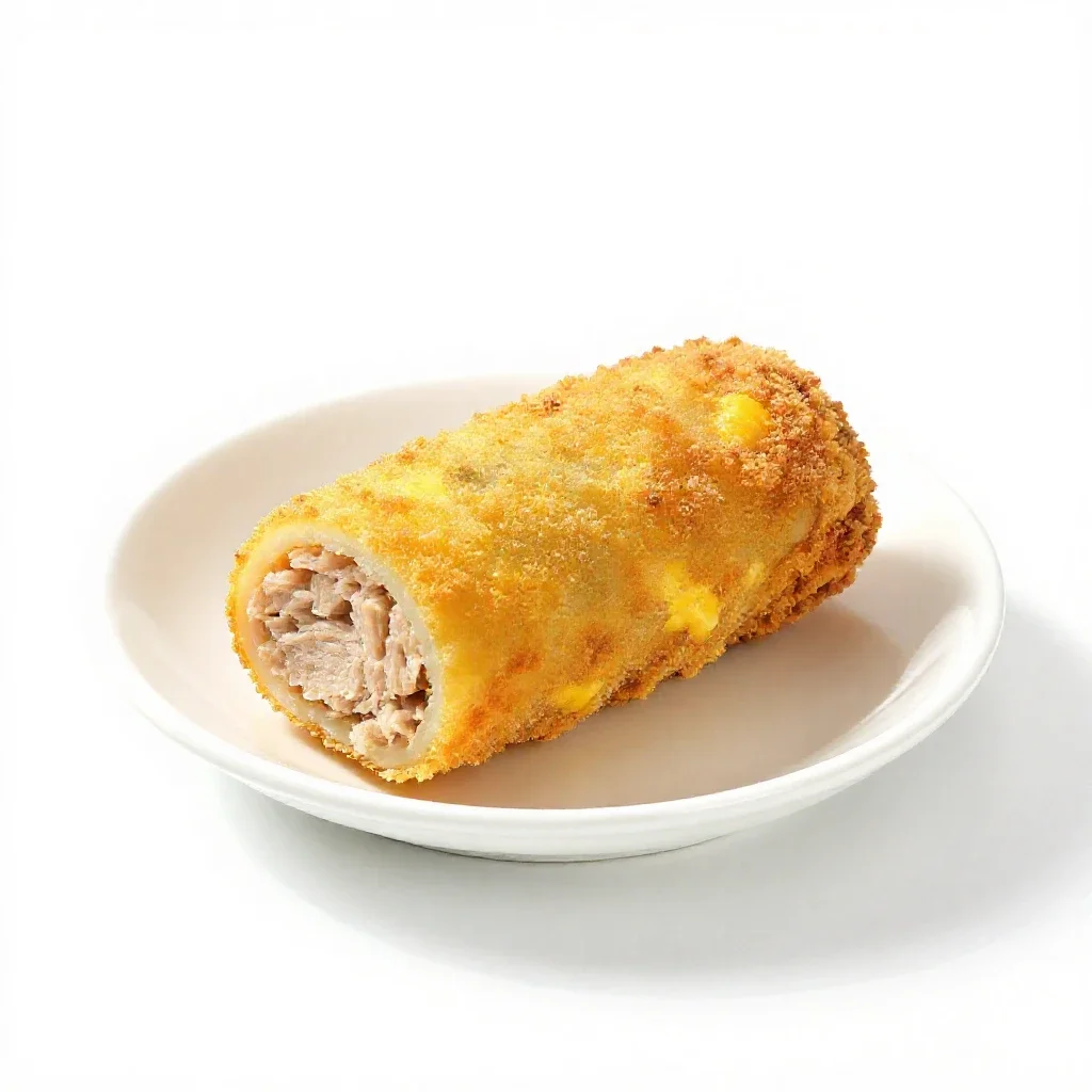 Rissole isolated on a white background
