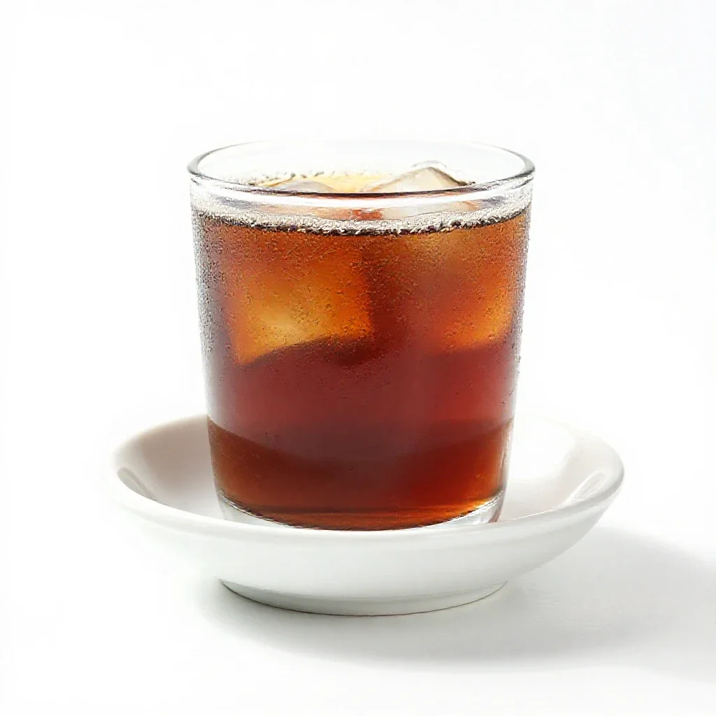 Root beer isolated on a white background