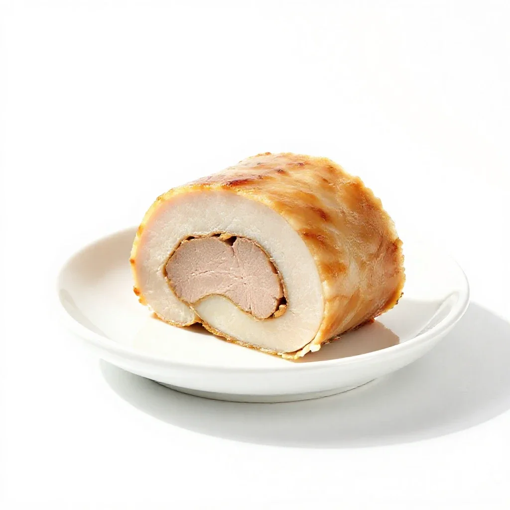 Roulade isolated on a white background