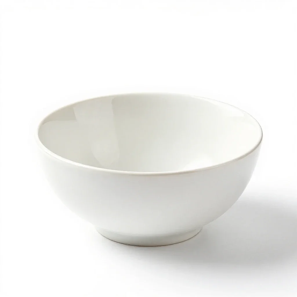 Salad bowl isolated on a white background