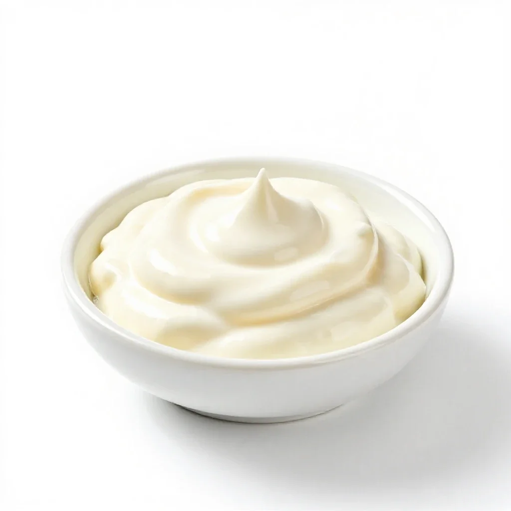 Salad cream isolated on a white background