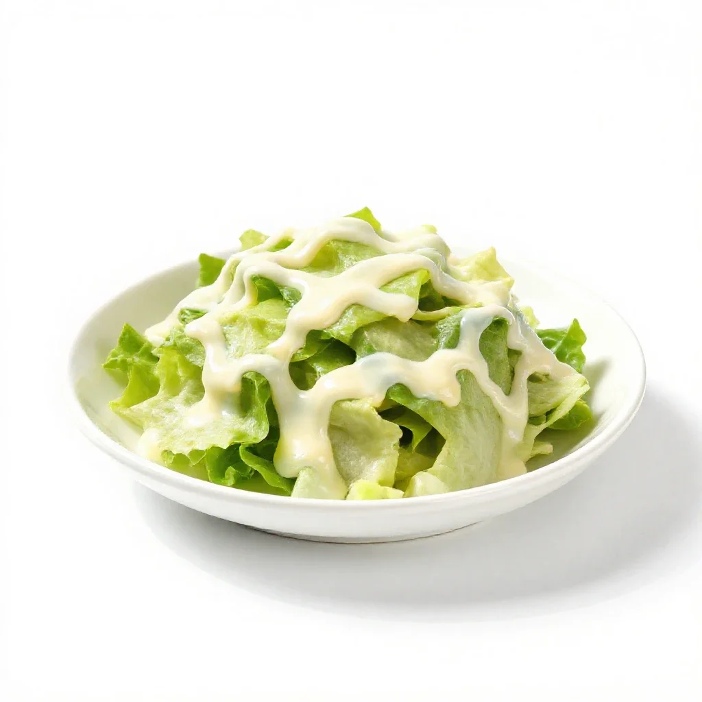 Salad isolated on a white background