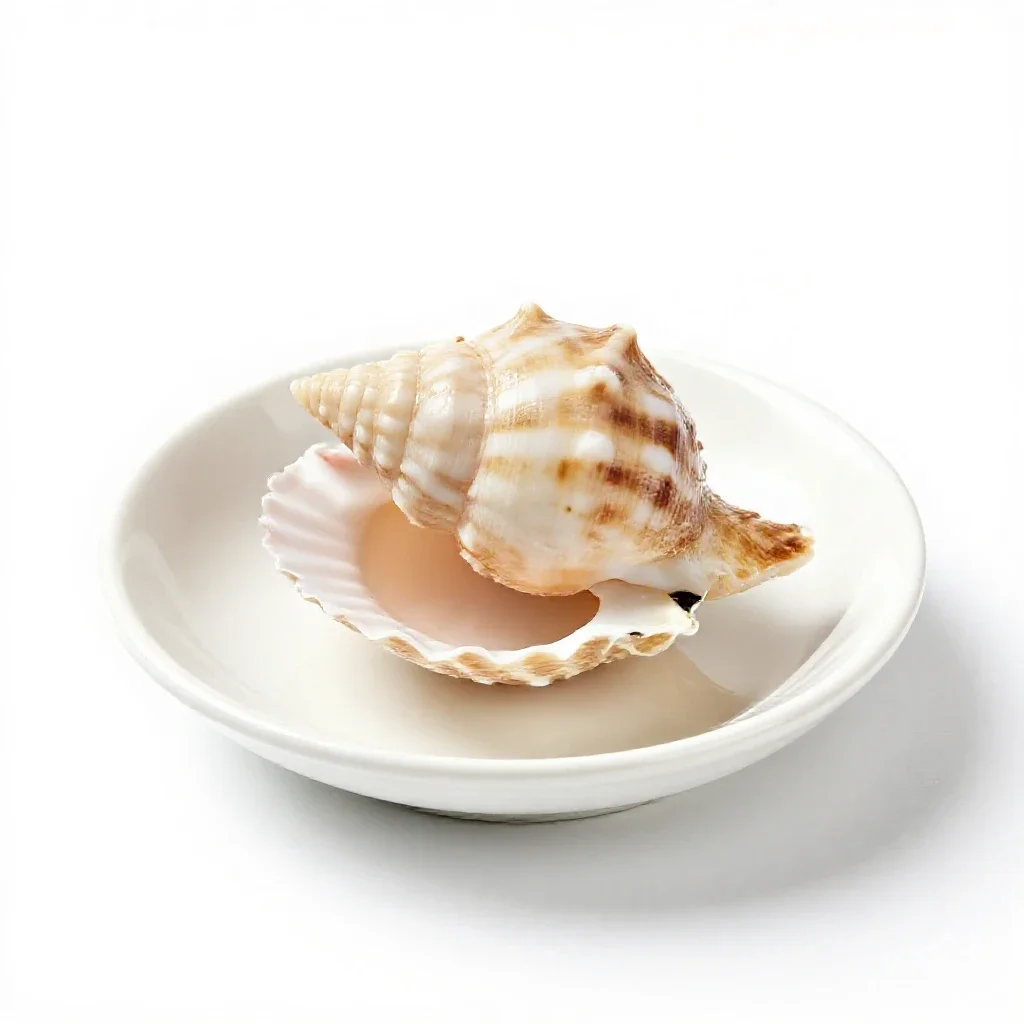 Scallopine isolated on a white background