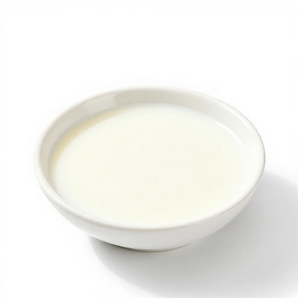 Semi-skimmed milk isolated on a white background