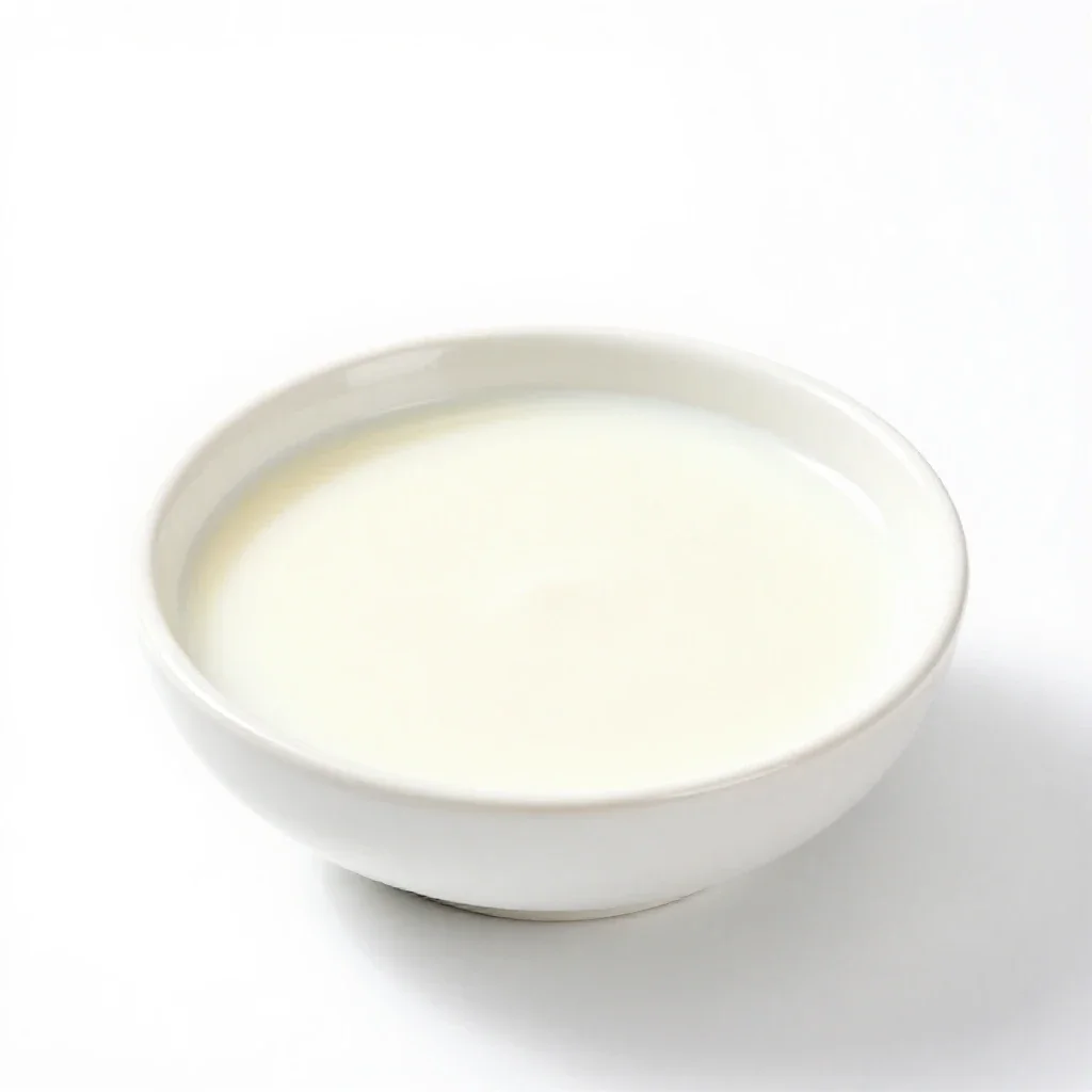 Skim milk isolated on a white background