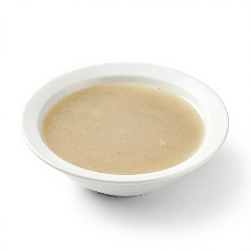 Soup du jour isolated on a white background