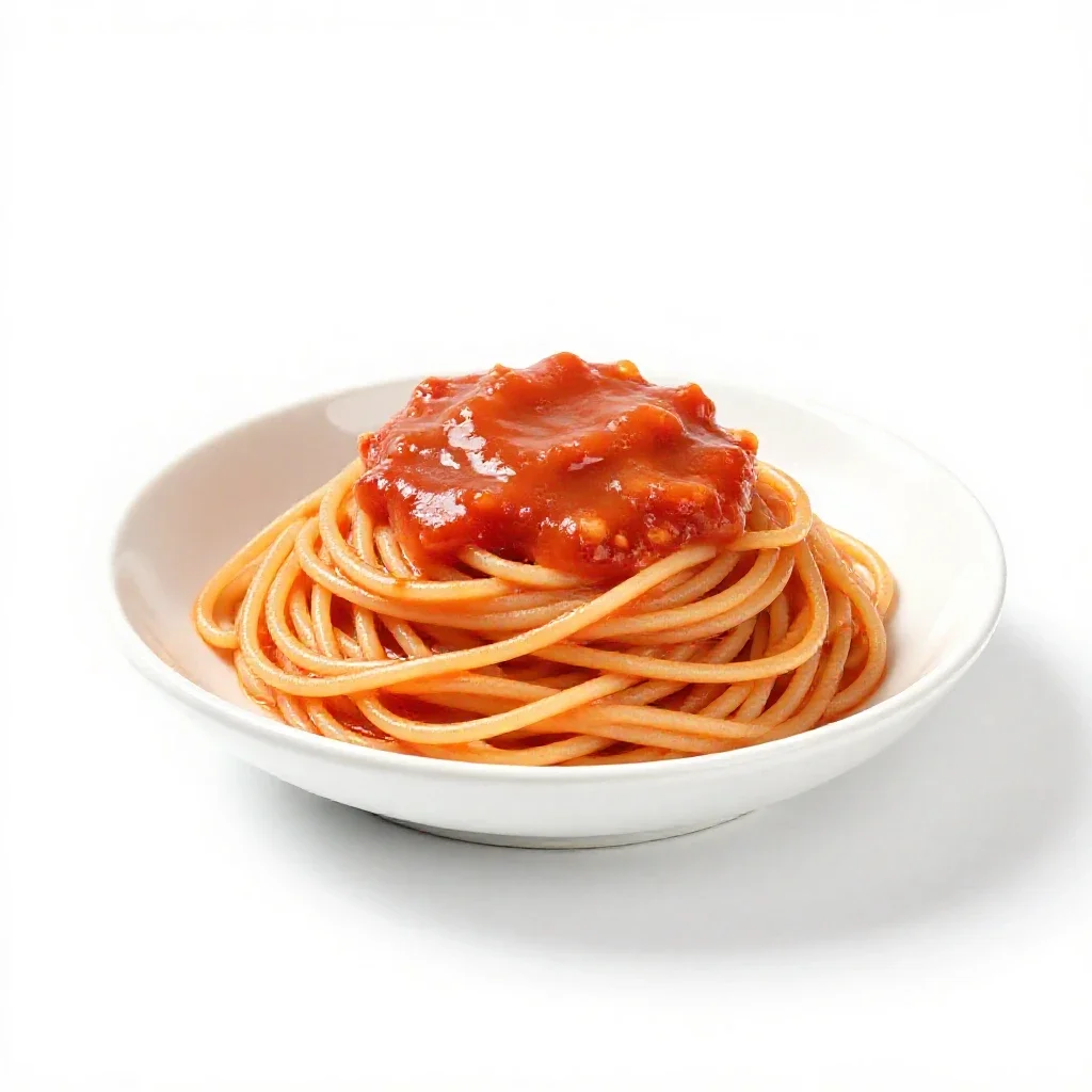 Spaghetti sauce isolated on a white background