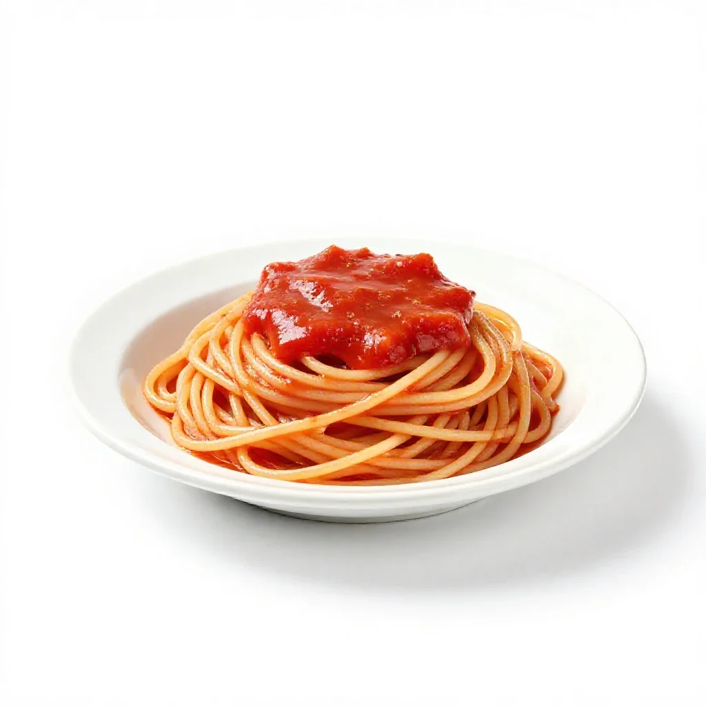 Spaghetti isolated on a white background
