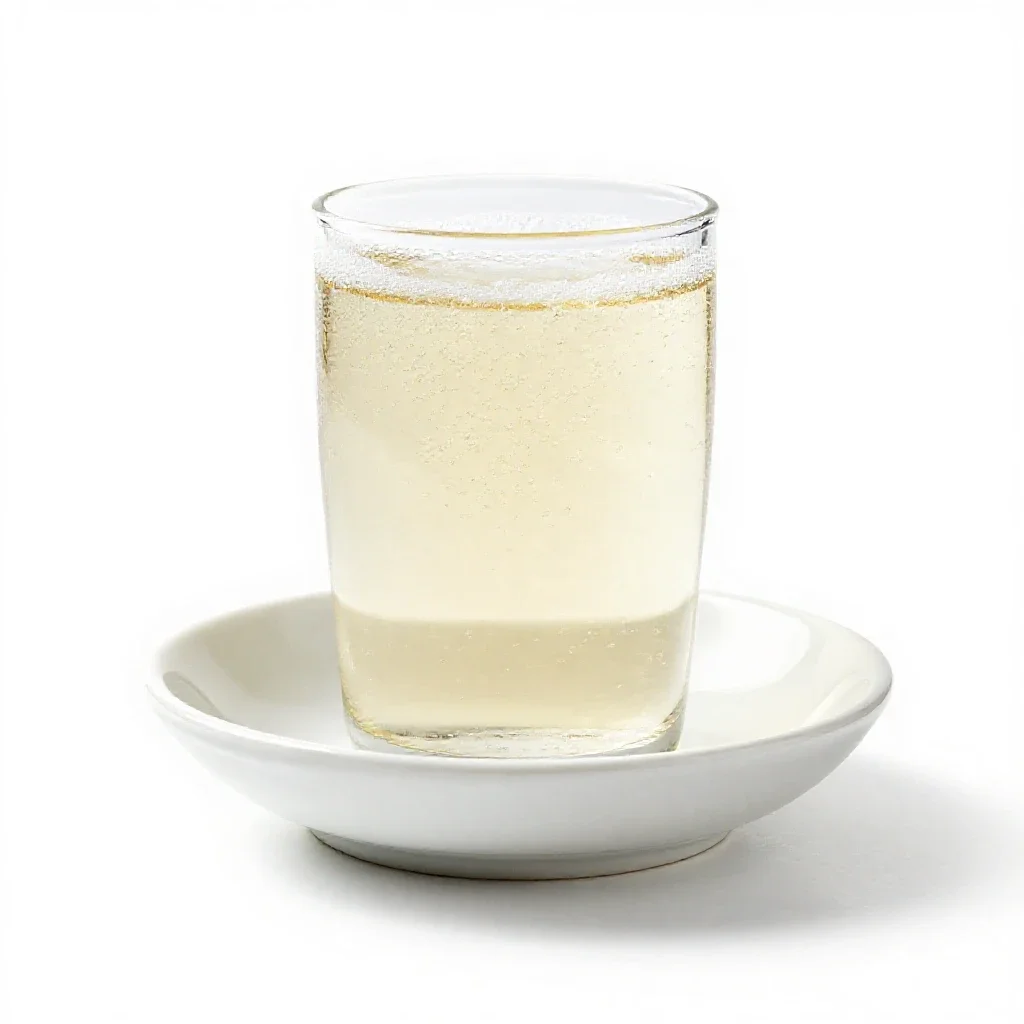 Sparkling wine isolated on a white background