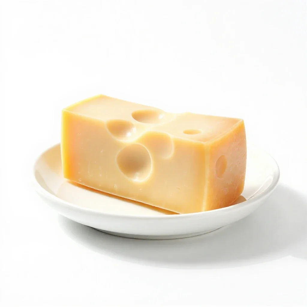 String cheese isolated on a white background