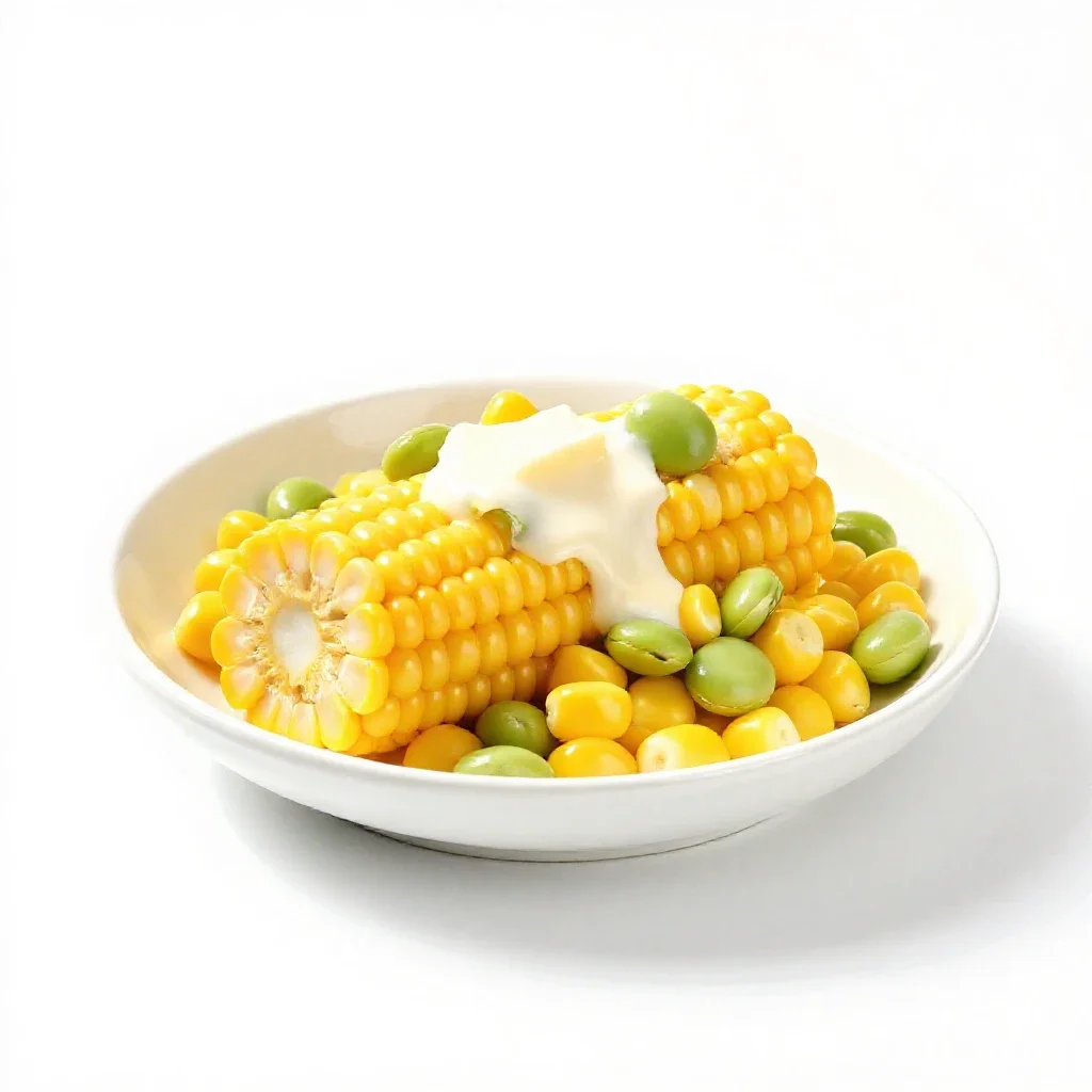 Succotash isolated on a white background