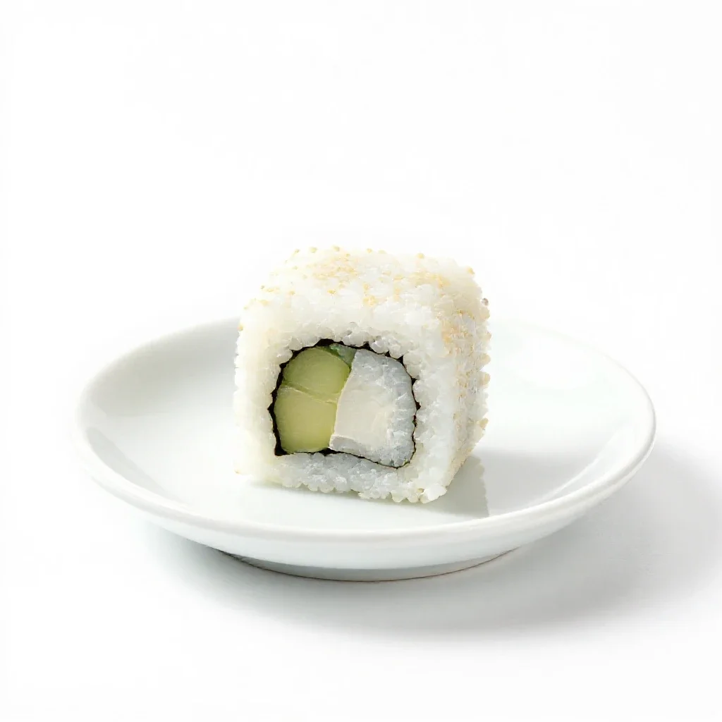 Sushi isolated on a white background