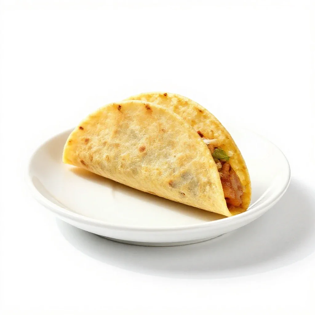 Taco isolated on a white background