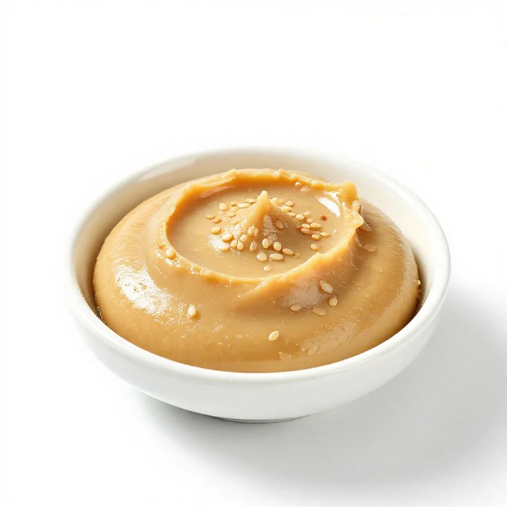 Tahini isolated on a white background