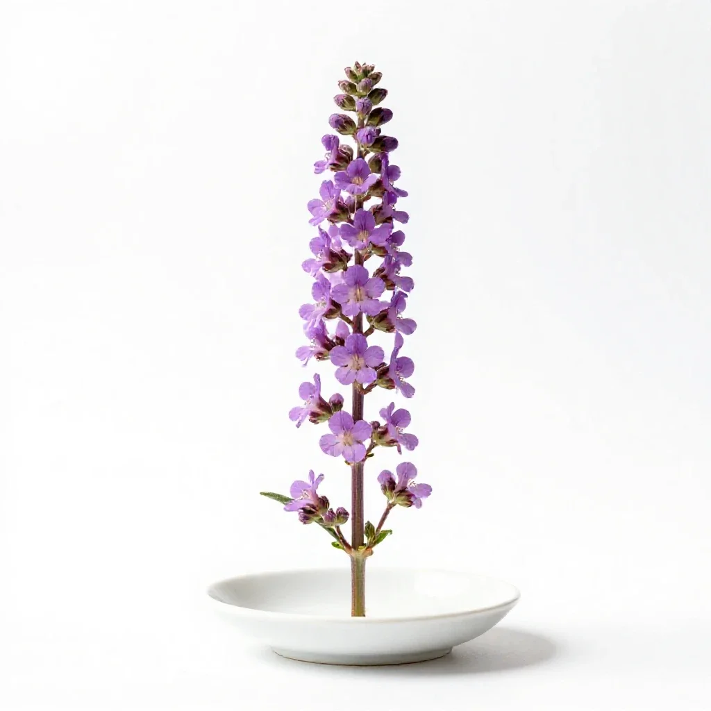 Tall mallow isolated on a white background