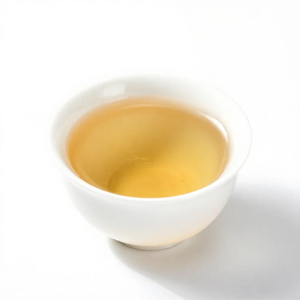 Tea-like drink isolated on a white background