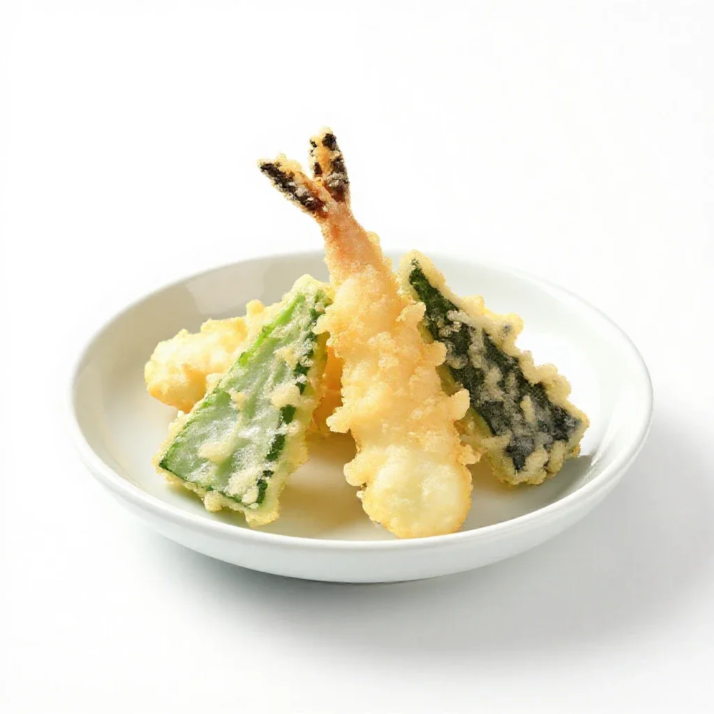 Tempura isolated on a white background
