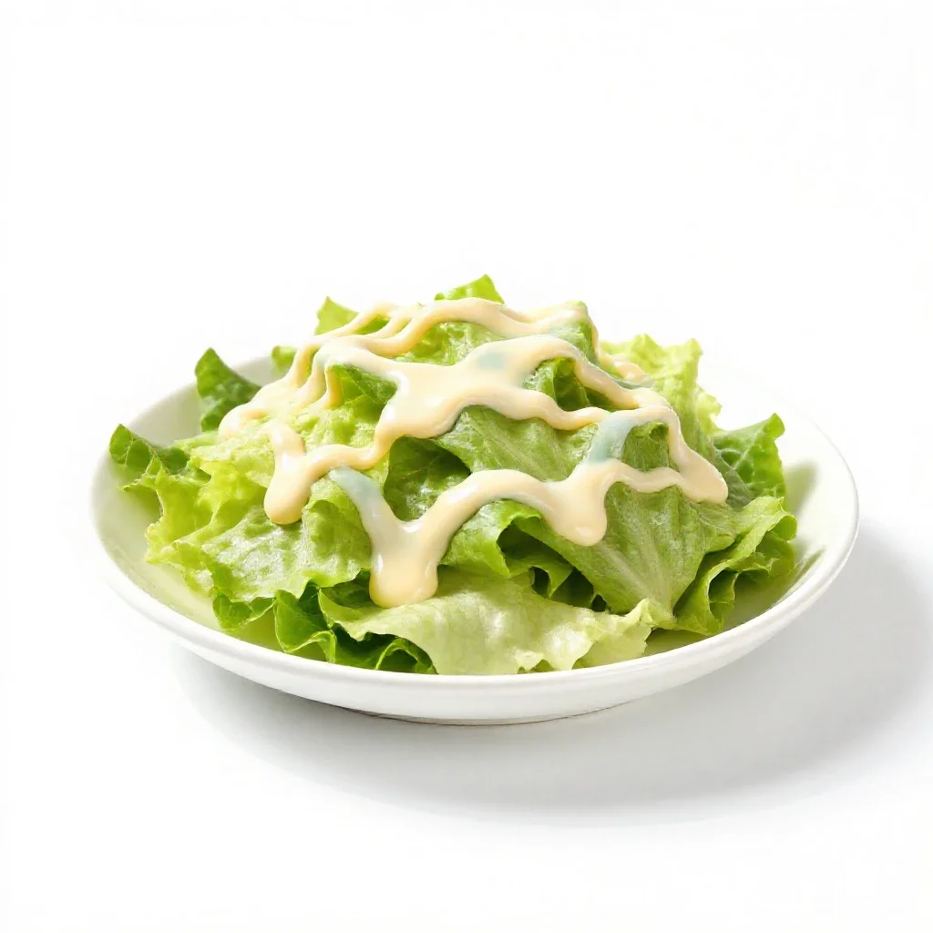 Tossed salad isolated on a white background