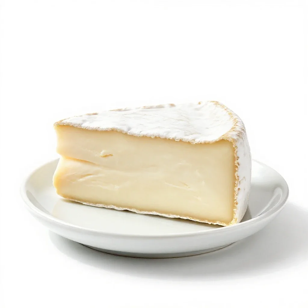 Triple cream isolated on a white background
