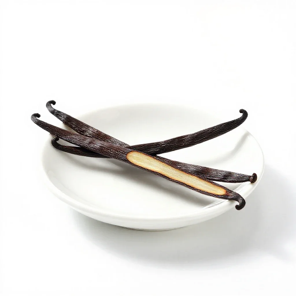 Vanilla bean isolated on a white background