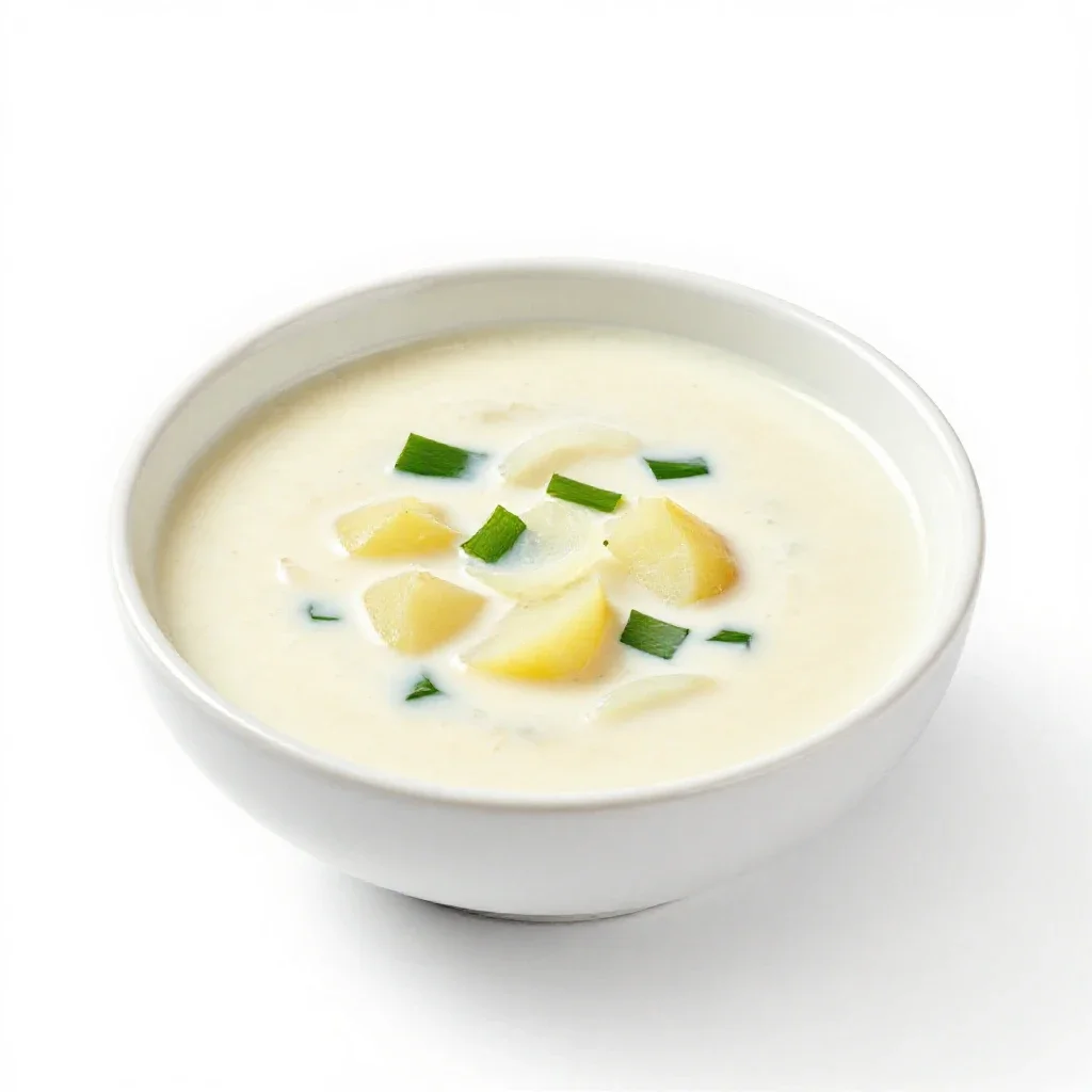 Vichyssoise isolated on a white background