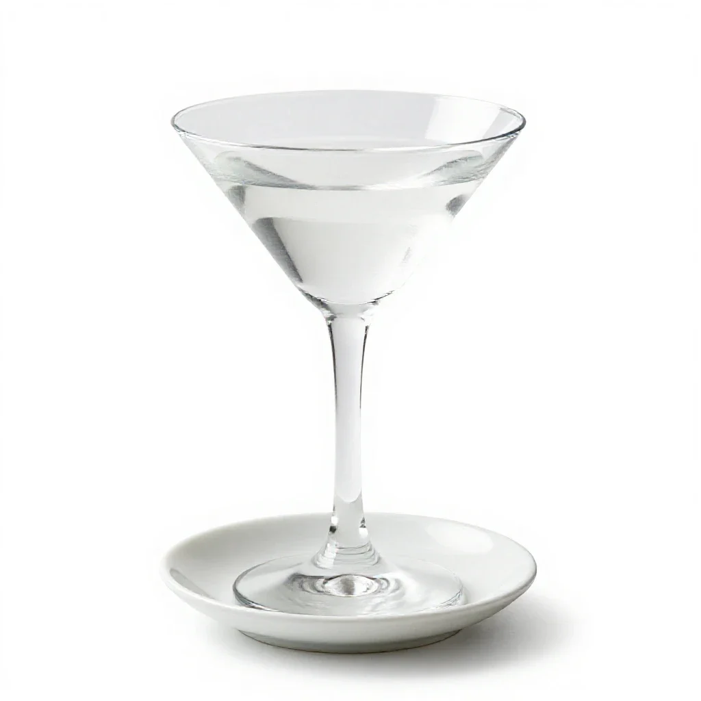 Vodka martini isolated on a white background