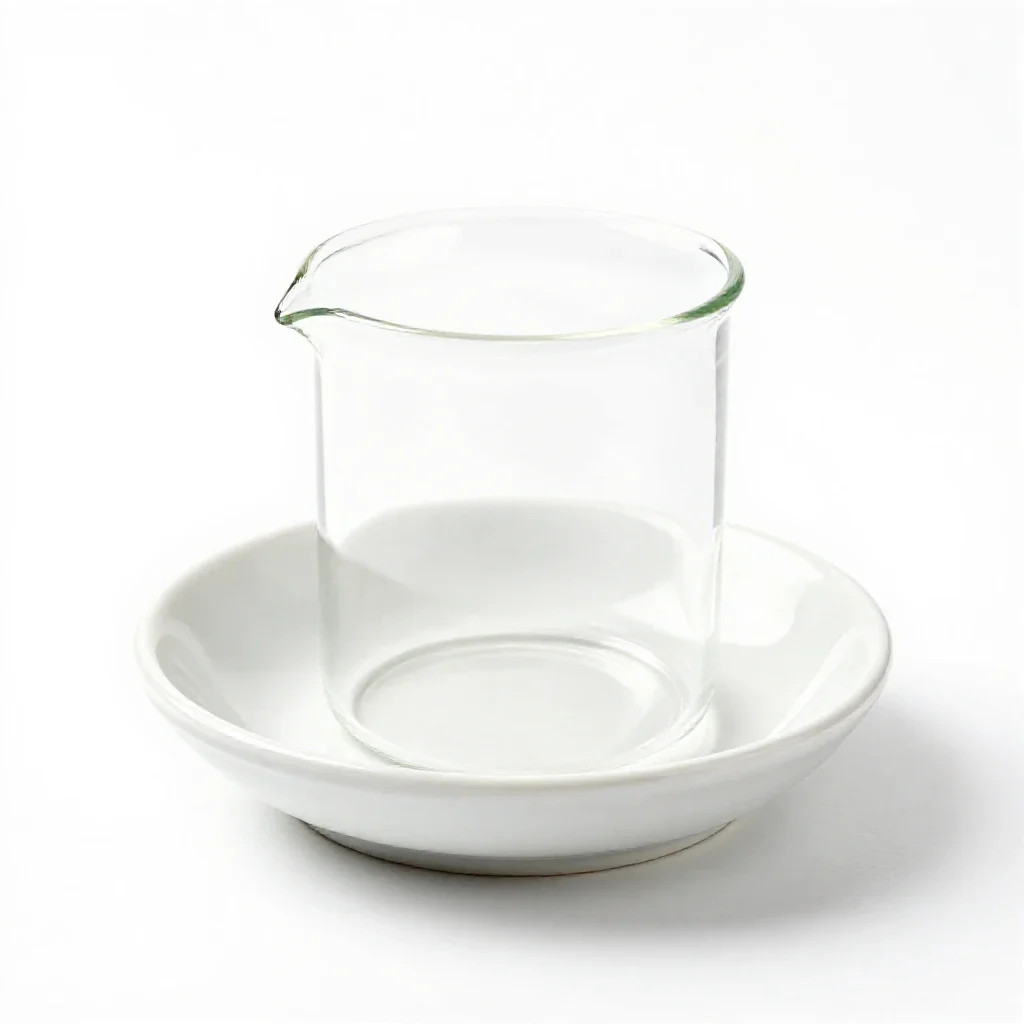 Watch glass isolated on a white background