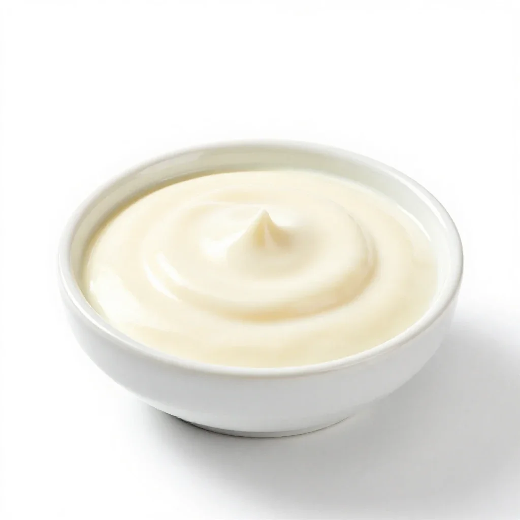 White sauce isolated on a white background