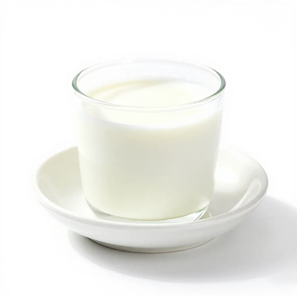 Whole milk isolated on a white background