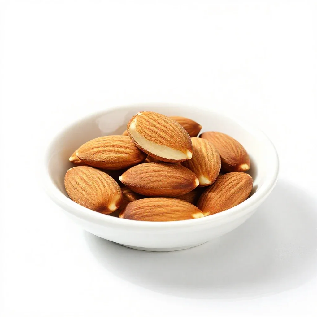 Almond extract isolated on a white background